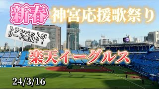 【楽天イーグルス応援歌】現地映像応援歌24/03/16 明治神宮野球場