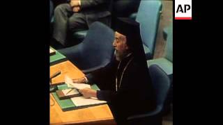 SYND 20 7 74 MAKARIOS ADDRESSES UNITED NATIONS ON CYPRUS SITUATION