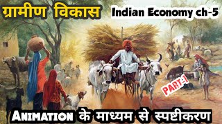 ग्रामीण विकास | Rural Development | Indian Economy Chapter- 5 Part-1 Animation | Class 12 Eco Ch-5