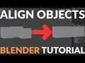 How to Align Objects in Blender