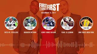 First Things First Video Podcast(12.13.17)Cris Carter, Nick Wright, Jenna Wolfe | FIRST THINGS FIRST