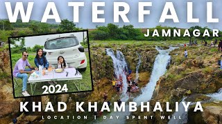 Khad Khambhaliya Waterfall Gujarat | Day Camping road trip at offbeat location | Monsoon Road Trip