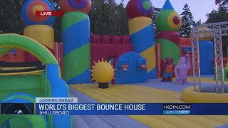 World's biggest bouncy house in Hillsboro