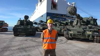 21st Theater Sustainment Command port operations at the Port of Koper