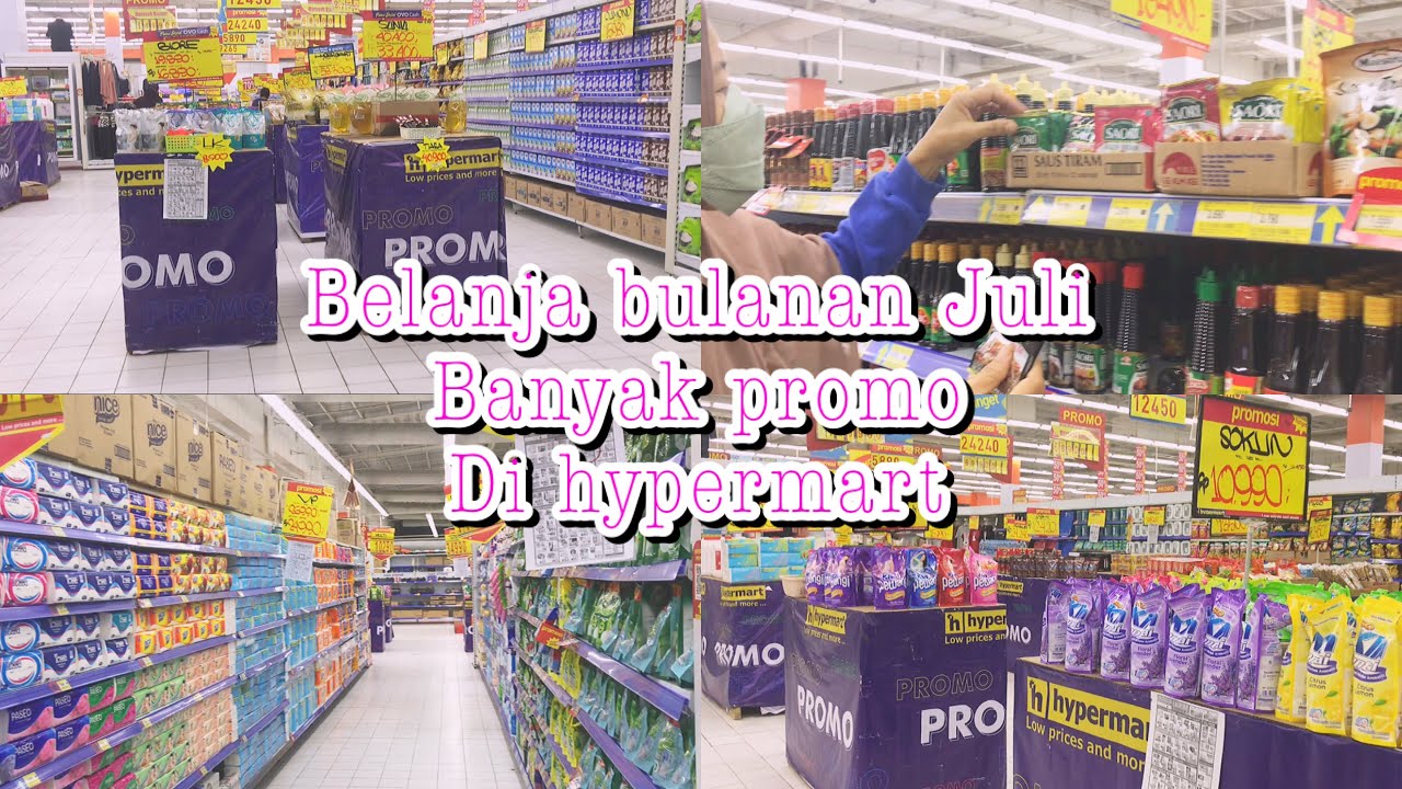 Belanja Bulanan Juli | Grocery Shopping | Hypermart - YouTube