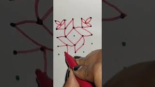 5-5 dot Rangoli Design|| Simple Rangoli Design for festival|| Rangoli designs || रंगोली