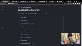Javascript Fundamentals reading documentation