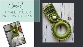 Crochet towel hanger ring pattern tutorial