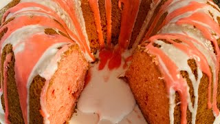 How To Make A Strawberry Pound Cake| Cake Mix Hack! Easy & Tasty!