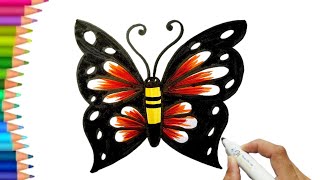 Art for kids hub |How to draw a Butterfly Easy |easy drawing for kids  #artforkids