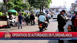 Operativos de autoridades en Floridablanca | Oro Noticias