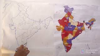 MAP OF INDIA (भारत का नक्शा)| Indian map 2022 | Geography, The new map of India. #parchamclasses