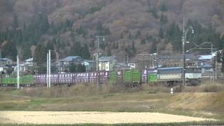 1657レ EF81-453 奥羽本線 糠沢〜早口 2014 1109