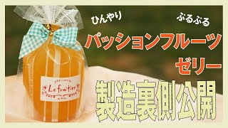 【暑い日にぴったり】特選ゼリー「パッションフルーツゼリー」ができるまで～お店で丁寧に１つずつ作っています～