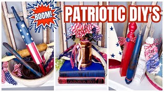 2023 PATRIOTIC HOME DECOR DIY'S | PATRIOTIC THRIFT FLIPS | FARMHOUSE PATRIOTIC HOME DECOR