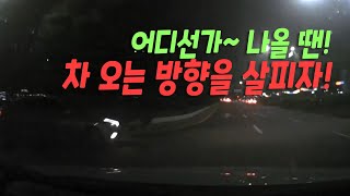 5577회. 1차로 직진 중 좌측에서 유턴라인 따라서 나오던 차가 안멈추고 그대로 나와서 사고