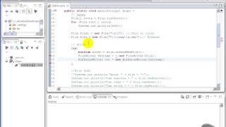 VTC Player Advanced Java Programming Java SE 7, Basic File I O Example