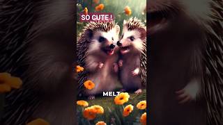 Crazy Animal Moments 2024: Hedgehogs - Masters of Cuteness with Unique Spiny Coats! #shorts