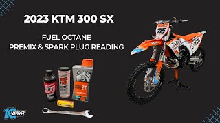 2023 KTM 300 SX Spark Plug Reading After Break-In