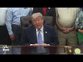 WATCH: Trump explains why he postponed signing executive order on AI