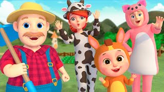 Old Macdonald Had A Farm - Family Wear Animal Costumes | Super Sumo Nursery Rhymes & Kids Songs