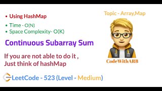 Continuous Subarray Sum (LeetCode 523) (HashMap)