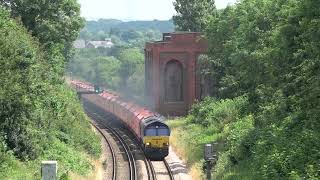 GBRf 66051 Aggregates Train approaching Albany Park