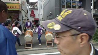 【天王祭２０１６年】荒川新開太鼓　東栄町会さんにて祭り相打ち最後