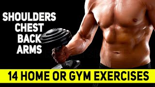 Upper Body Home Workout With Dumbbells Only !!