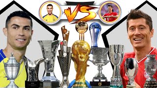 RONALDO VS LEWANDOWSKI all trophies and awards Comparison