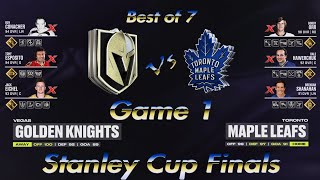 NHL24 26/27 Stanley Cup Final Game 1 Vegas Golden Knights @ Toronto Maple Leafs