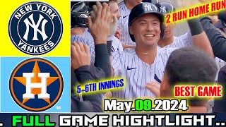 Yankees vs Astros (05/09/24))[5+6th INNINGS] Game Highlights | MLB Season 2024