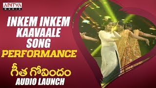 Inkem Inkem Inkem Kaavaale Song Performance @ Geetha Govindam Audio Launch