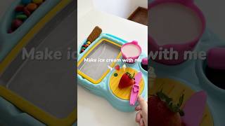 Make ice cream with me #asmr #food #icecream #asmrfood #satisfying #lifestyle #shorts