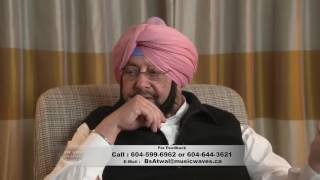 Captain Amrinder Singh with Harjinder Thind on Des Padres TV Surrey, Canada