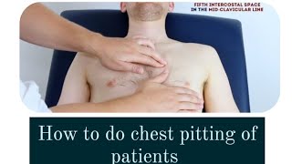 how to do chest pitting of patients?/ chest pitting ⚡