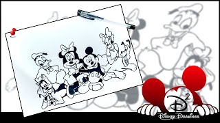 Learn How to Draw Mickey Mouse Clubhouse Characters - Disney Drawing | Mickey Mouse Clubhouse | D2