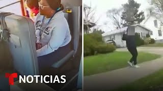 Los videos de cómo golpean a un estudiante y de un policía baleando a un joven | Noticias Telemundo