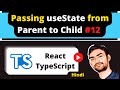 React Typescript #12 - Passing useState  as Props | in Hindi