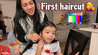 ATHALIA’S FIRST HAIRCUT | MAY SNOW FLURRY NA | FILIPINO NURSE IN USA 🇵🇭🇺🇸