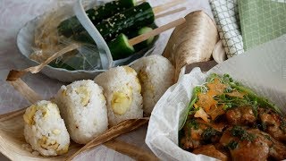 栗ご飯で秋のピクニック | Japanese Rice Balls(Chestnut rice)picnic lunch