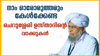 നാം ഓരോരുത്തരും കേൾക്കേണ്ട   ചെറുശ്ശേരി ഉസ്താദിന്റെ വാക്കുകൾ