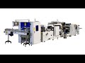 Automatic transferring border embossing napkin tissue making machine