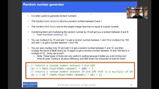 11B. Random Number Generator - Coding Quick Start with JavaScript Coding 101 Lesson 1