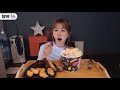 설빙에서 메론빙수 먹다가 찌릿 붕어빵 u0026츄러스 l eating show mukbang