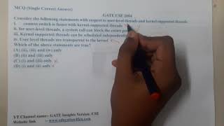 GATE CSE 2004