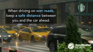 How to drive safely on wet roads