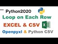 5- Python How to Loop Through Excel Rows and CSV Rows| Python Excel Automation | Python Openpyxl