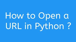 how to open a url in python | how to open a link in python | webbrowser module