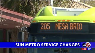 Learn about Sun Metro bus route changes